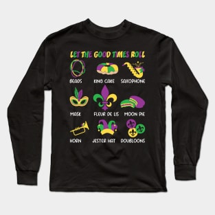 Let the good times roll tee Mardi Gras top western Mardi Gras Trending Shirt Laissez Les Bon Temps Rouler tee Long Sleeve T-Shirt